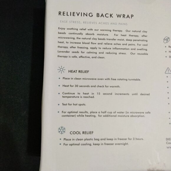 Alieva Relieving Back Wrap and Calming Sinus Pillow - Picture 4 of 10